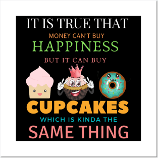 Cupcake funny  cupcake lover foodie fruit Posters and Art